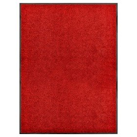 Felpudo lavable rojo 90x120 cm