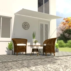 Retractable awning 350x150 cm cream by vidaXL, Awnings - Ref: Foro24-143768, Price: 58,89 €, Discount: %