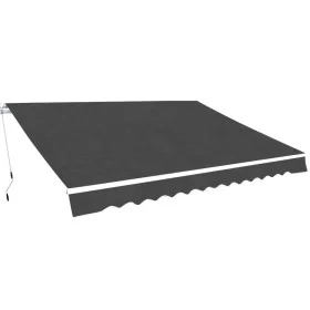 Manually operated folding awning 400 cm anthracite by vidaXL, Awnings - Ref: Foro24-275576, Price: 528,32 €, Discount: %