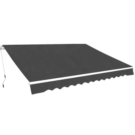 Manually operated folding awning 400 cm anthracite by vidaXL, Awnings - Ref: Foro24-275576, Price: 528,32 €, Discount: %