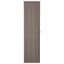 Armario almacenaje de jardín PP apariencia madera 65x45x172 cm