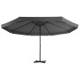 Gartenschirm mit anthrazitgrauem tragbarem Sockel von vidaXL, Sonnenschirme - Ref: Foro24-276323, Preis: 340,23 €, Rabatt: %