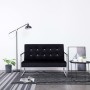 2-seater sofa with chrome armrests and black velvet by vidaXL, Sofas - Ref: Foro24-282163, Price: 184,34 €, Discount: %
