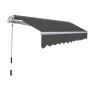 Manually operated folding awning 300 cm anthracite by vidaXL, Awnings - Ref: Foro24-275561, Price: 214,74 €, Discount: %