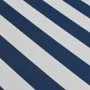 Manually operated folding awning 400 cm blue and white by vidaXL, Awnings - Ref: Foro24-275570, Price: 507,20 €, Discount: %