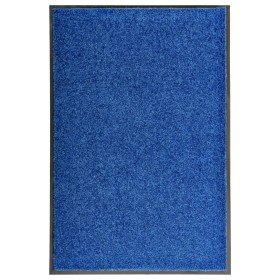 Felpudo lavable azul 60x90 cm