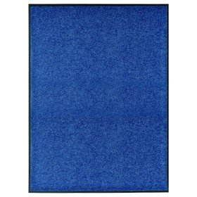 Felpudo lavable azul 90x120 cm