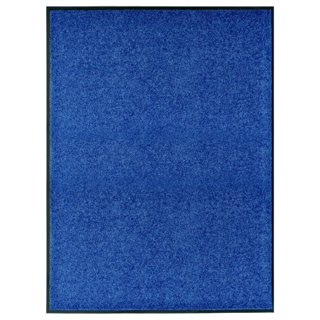 Felpudo lavable azul 90x120 cm en Felpudos | Comprar online en Foro24
