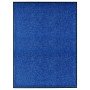 Felpudo lavable azul 90x120 cm