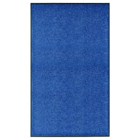 Felpudo lavable azul 90x150 cm