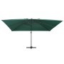 Ampelschirm mit LED-Beleuchtung und grünem Aluminiummast 400x300 cm von vidaXL, Sonnenschirme - Ref: Foro24-47005, Preis: 296...