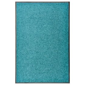 Felpudo lavable azul cian 60x90 cm