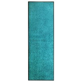 Felpudo lavable azul cian 60x180 cm