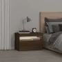 Bedside table with brown oak LED lights 60x35x40 cm by vidaXL, Nightstands - Ref: Foro24-3152830, Price: 43,35 €, Discount: %