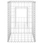 Cestas postes de gaviones 2 unidades hierro 40x40x60 cm