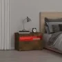Bedside table with smoked oak LED lights 60x35x40 cm by vidaXL, Nightstands - Ref: Foro24-3152826, Price: 46,26 €, Discount: %