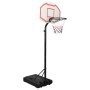 Canasta de baloncesto polietileno blanco 237-307 cm