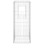 Cesta poste de gaviones de hierro 40x40x100 cm