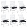 Cojines para silla 6 uds tela a cuadros negro 40x40x7 cm von vidaXL, Kissen für Stühle und Sofas - Ref: Foro24-361491, Preis:...