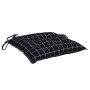 Cojines para silla 6 uds tela a cuadros negro 40x40x7 cm von vidaXL, Kissen für Stühle und Sofas - Ref: Foro24-361491, Preis:...