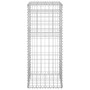 Cesta poste de gaviones de hierro 40x40x100 cm