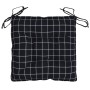 Cojines para silla 6 uds tela a cuadros negro 40x40x7 cm von vidaXL, Kissen für Stühle und Sofas - Ref: Foro24-361491, Preis:...