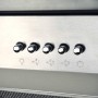 Campana extractora de techo 90 cm acero inoxidable 756 m³/h LED
