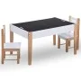 Children's table and chairs 3 pieces with black and white slate by vidaXL, Baby and Toddler Furniture Sets - Ref: Foro24-2861...