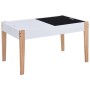 Kindertisch und Stühle 3-teilig mit schwarz-weißer Tafel von vidaXL, Möbelsets für Babys und Kleinkinder - Ref: Foro24-286189...