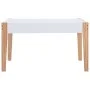 Kindertisch und Stühle 3-teilig mit schwarz-weißer Tafel von vidaXL, Möbelsets für Babys und Kleinkinder - Ref: Foro24-286189...