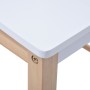 Kindertisch und Stühle 3-teilig mit schwarz-weißer Tafel von vidaXL, Möbelsets für Babys und Kleinkinder - Ref: Foro24-286189...