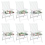 Stuhlkissen 6 Stück mehrfarbiger Stoff 40x40x7 cm von vidaXL, Kissen für Stühle und Sofas - Ref: Foro24-361494, Preis: 55,76 ...