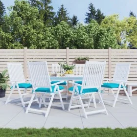 Stuhlkissen 6 Stück türkisfarbener Stoff 40x40x7 cm von vidaXL, Kissen für Stühle und Sofas - Ref: Foro24-361506, Preis: 54,9...