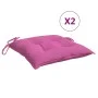Chair cushions 6 units pink fabric 40x40x7 cm by vidaXL, Cushions for chairs and sofas - Ref: Foro24-361503, Price: 54,95 €, ...