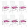 Chair cushions 6 units pink fabric 40x40x7 cm by vidaXL, Cushions for chairs and sofas - Ref: Foro24-361503, Price: 54,95 €, ...