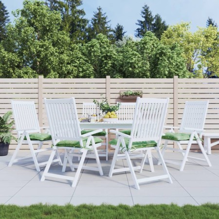 Cojines para silla 6 uds tela estampado de hojas 40x40x7 cm von vidaXL, Kissen für Stühle und Sofas - Ref: Foro24-361500, Pre...