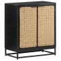 Aparador de madera maciza de mango 60x35x70 cm