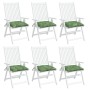Cojines para silla 6 uds tela estampado de hojas 40x40x7 cm von vidaXL, Kissen für Stühle und Sofas - Ref: Foro24-361500, Pre...