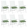 Cojines para silla 6 uds tela estampado de hojas 40x40x7 cm by vidaXL, Cushions for chairs and sofas - Ref: Foro24-361500, Pr...