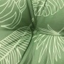 Cojines para silla 6 uds tela estampado de hojas 40x40x7 cm