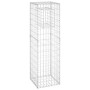 Cestas postes de gaviones 2 unidades hierro 40x40x140 cm