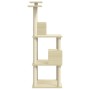 Cat scratching post with cream sisal posts 141 cm by vidaXL, Cat furniture - Ref: Foro24-171524, Price: 54,83 €, Discount: %