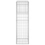 Cestas postes de gaviones 2 unidades hierro 40x40x140 cm