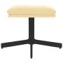 Cremeweißer Samt-Fußhocker 60x60x36 cm von vidaXL, Osmanen - Ref: Foro24-341635, Preis: 33,21 €, Rabatt: %