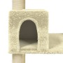 Cat scratching post with cream sisal posts 141 cm by vidaXL, Cat furniture - Ref: Foro24-171524, Price: 54,83 €, Discount: %
