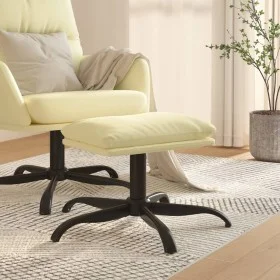 Fußhocker aus cremefarbenem Kunstleder, 60 x 60 x 36 cm von vidaXL, Osmanen - Ref: Foro24-341590, Preis: 36,88 €, Rabatt: %
