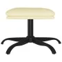 Reposapiés de cuero sintético color crema 60x60x36 cm de vidaXL, Otomanas - Ref: Foro24-341590, Precio: 36,86 €, Descuento: %