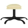 Reposapiés de cuero sintético color crema 60x60x36 cm de vidaXL, Otomanas - Ref: Foro24-341590, Precio: 36,86 €, Descuento: %