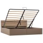 Cama canapé hidráulica LED cuero sintético capuchino 180x200 cm de vidaXL, Camas y somieres - Ref: Foro24-285563, Precio: 329...