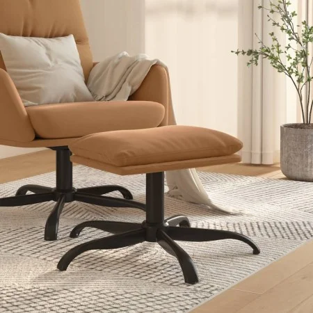 Taupegraue Fußstütze aus Mikrofaserstoff, 60 x 60 x 36 cm von vidaXL, Osmanen - Ref: Foro24-341621, Preis: 34,06 €, Rabatt: %
